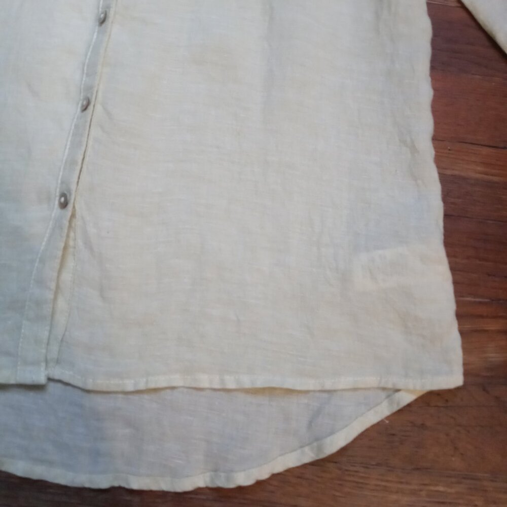 Sigrid Olsen 100% Linen Button Down Shirt (S) - image 4